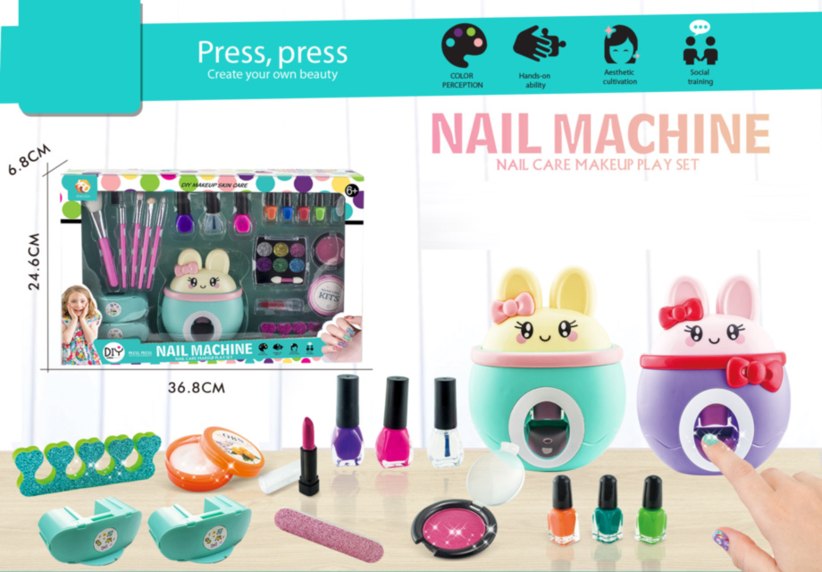 Aparat de Printat Unghii cu 4 Oje, Farduri, Pensule și Accesorii