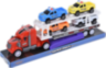 Camion cu Trailer și 4 Mașinuțe cu Lansator, 30cm 