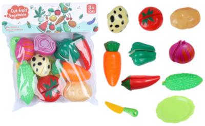 Set 8 Fructe de Feliat cu Cuțit și Farfurioară  | image