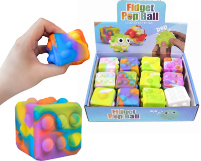 Pop it Cube Jucărie Antistress, set 12 buc | image