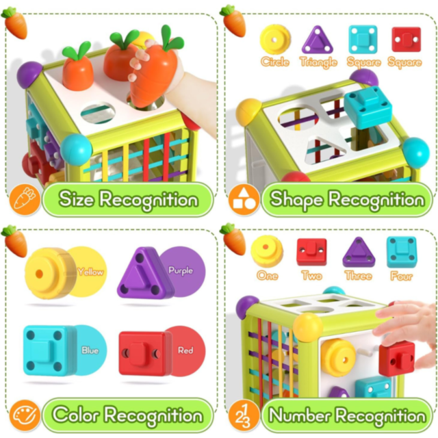 Cub Activități 6 în 1 pentru Bebeluși – Joc Interactiv și Educativ