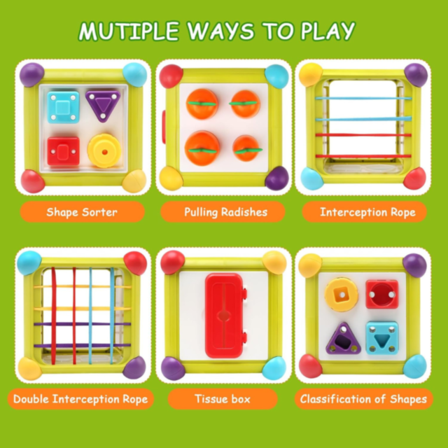 Cub Activități 6 în 1 pentru Bebeluși – Joc Interactiv și Educativ