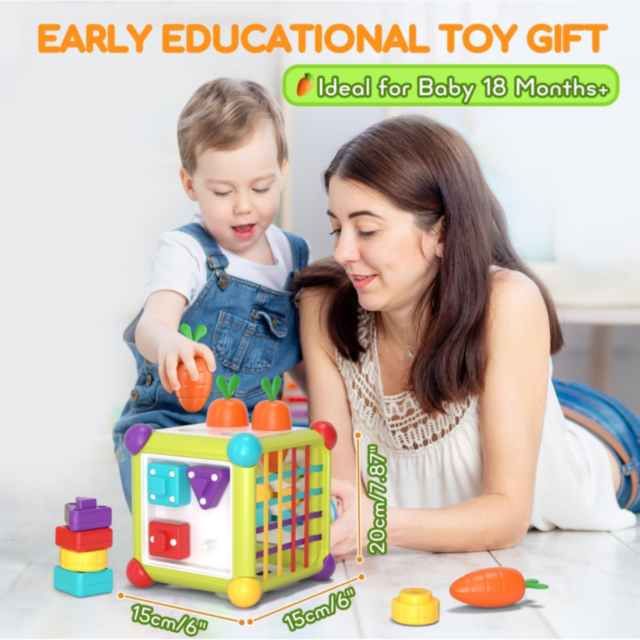 Cub Activități 6 în 1 pentru Bebeluși – Joc Interactiv și Educativ