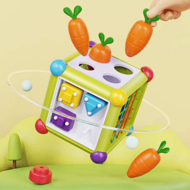 Cub Activități 6 în 1 pentru Bebeluși – Joc Interactiv și Educativ