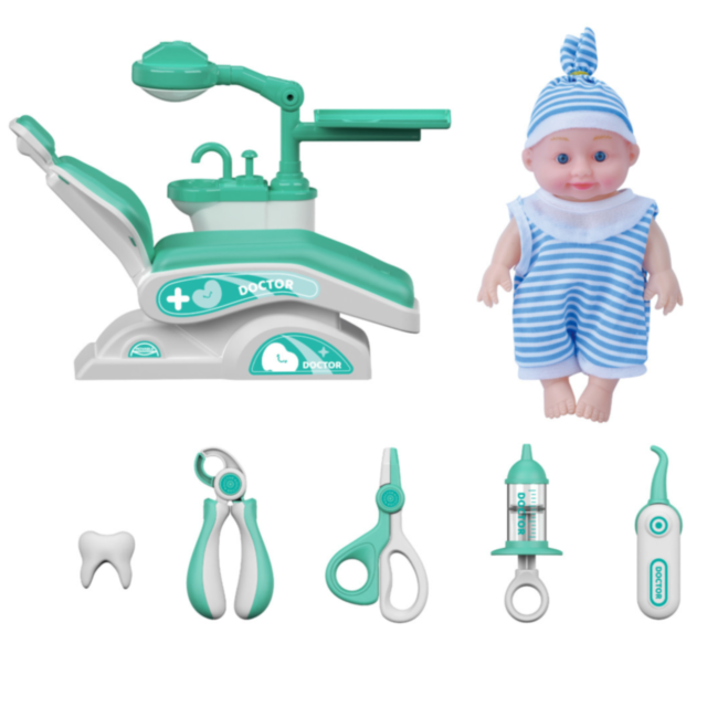 Set Dentist Interactiv cu Păpușă și Scaun Stomatologic