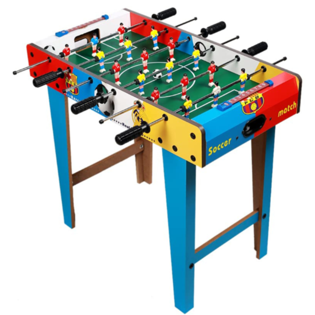 Masa de Fotbal de Jucărie pentru Copii cu Scoruri și Mânere Rotative – 69x37x62 cm