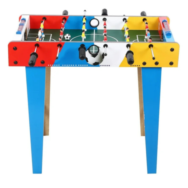 Masa de Fotbal de Jucărie pentru Copii cu Scoruri și Mânere Rotative – 69x37x62 cm