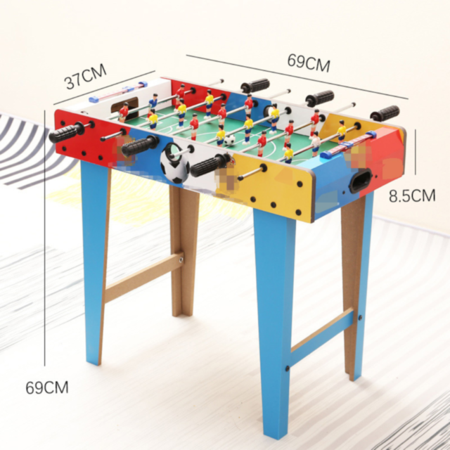 Masa de Fotbal de Jucărie pentru Copii cu Scoruri și Mânere Rotative – 69x37x62 cm