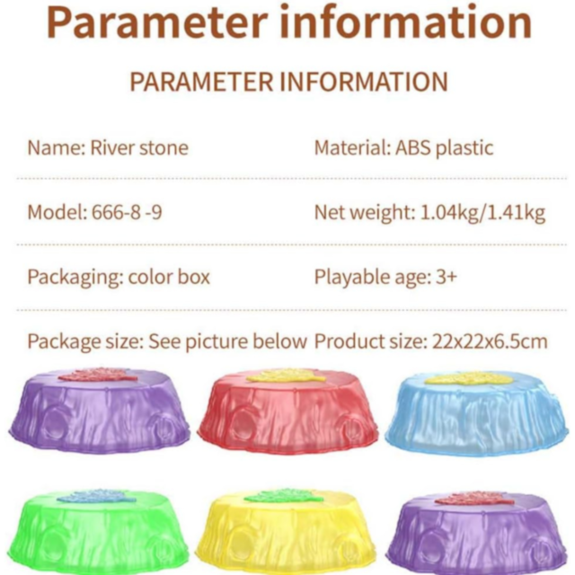 Traseu Magic cu 6 Pietre Colorate și Lumină – Joacă, Sari și Explorează!