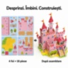 Puzzle 3D castel roz din spumă EPS pentru copii