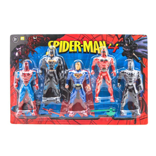 Set 5 Figurine Super Eroi cu Lumini