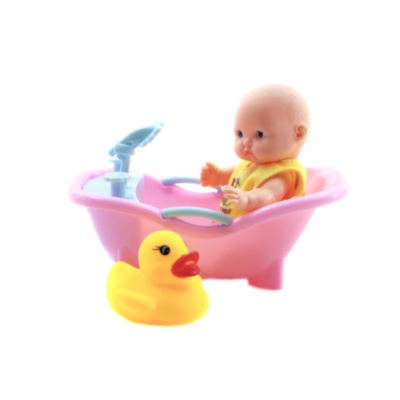 Bebeluș Mini cu Cădiță și Rățușcă de Baie | image