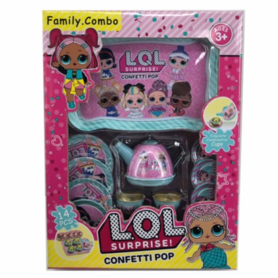 Set pentru Micul Dejun LOL din 14 Piese, Metalic | image