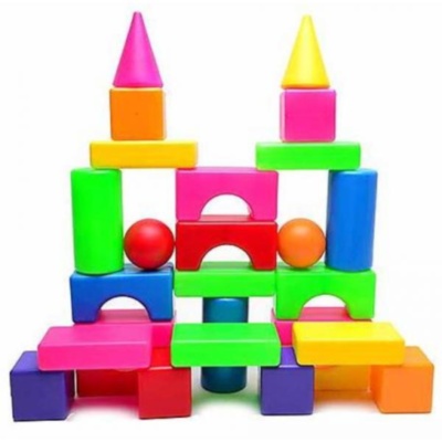 Set de Construcție cu Forme Geometrice Colorate   | image