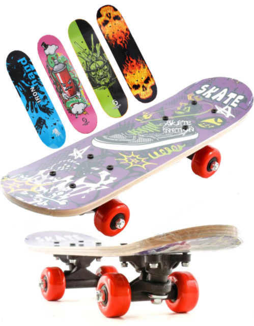 Placă Skateboard din Lemn cu Aluminiu, 59cm