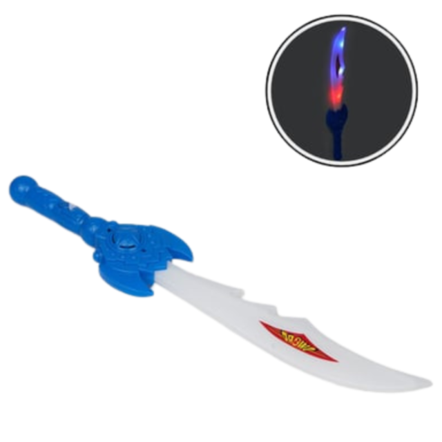 Sabie de jucărie cu sunete și lumini LED - Aventura începe