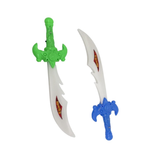 Sabie de jucărie cu sunete și lumini LED - Aventura începe