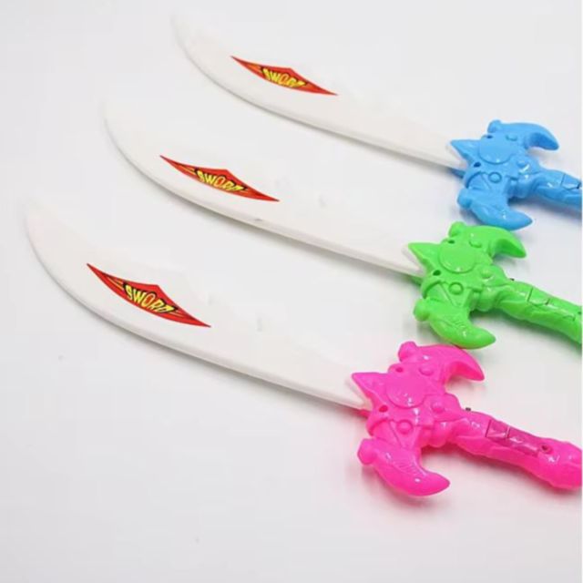 Sabie de jucărie cu sunete și lumini LED - Aventura începe