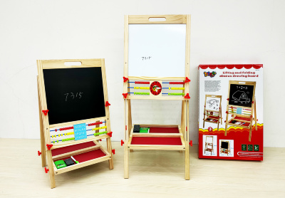 Tablă Dublă Magnetică de Scris și Desenat Ajustabilă | image