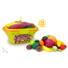 Set Jucării Fructe și Legume în Coș - 25 Piese