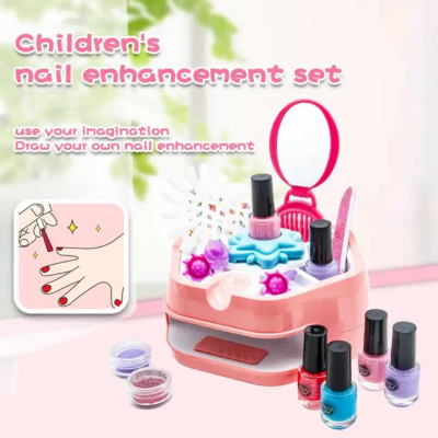 Set de Manichiură pentru Copii cu Oje și Accesorii - Joacă Creativă | image
