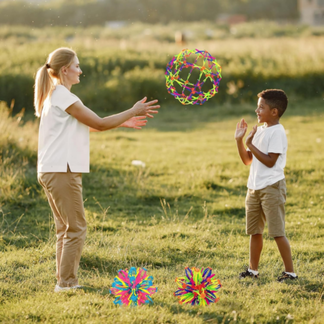 Minge Expandabilă Colorată Antistres pentru Copii