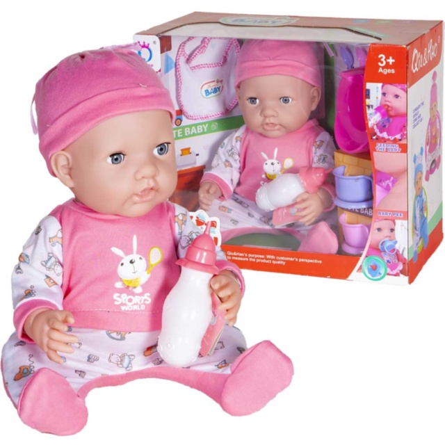 Bebelușul  la Oliță  Interactiv, cu 6 Sunete Realiste, Biberon și Tacâmuri