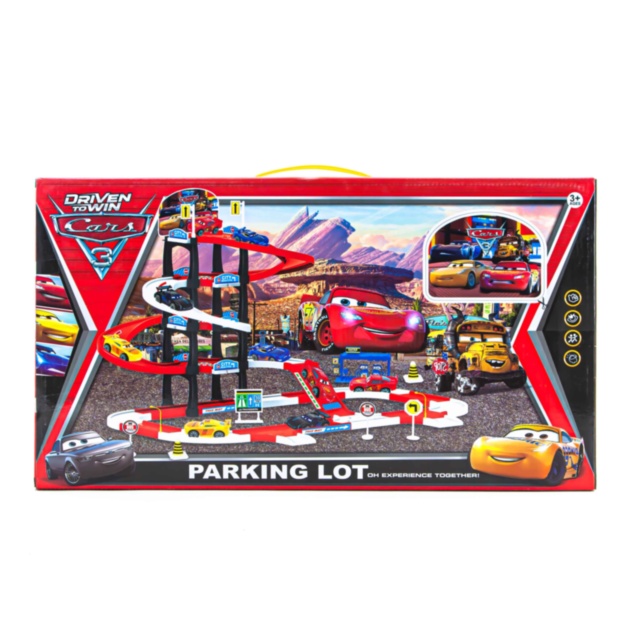 Set Parcare Etajată și Stație Peco cu 4 Mașinuțe