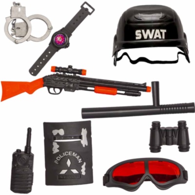 Set Polițist Fulger cu 10 Accesorii | image