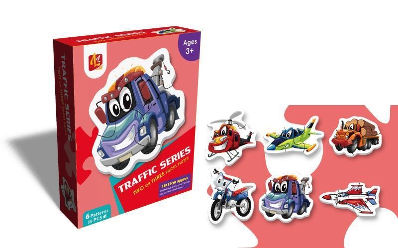 Baby Puzzle 6 în 1 "Vehicule"