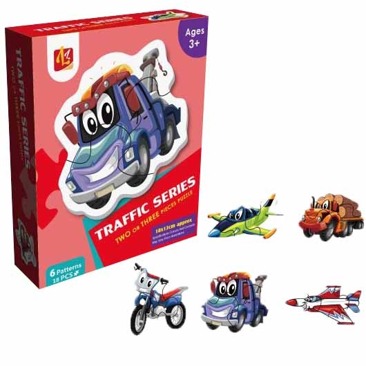 Baby Puzzle 6 în 1 "Vehicule"