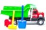Camion cu Lopățica, Greblă și Formă de Nisip, 52cm