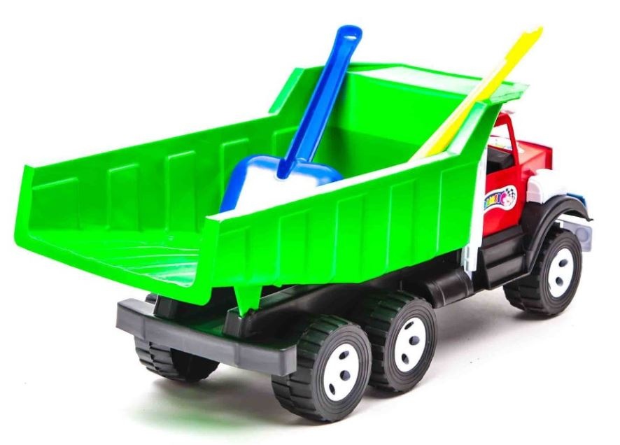 Camion cu Lopățica, Greblă și Formă de Nisip, 52cm