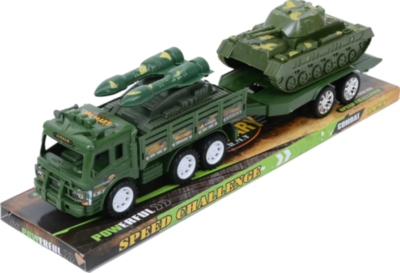 Camion Militar cu Trailer și 2 Tancuri, 41cm | image