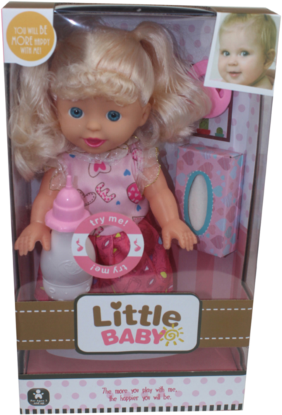 Păpușă cu Sunete, Sticluță și Suzetă | image