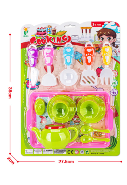 Set Ceainic cu Ustensile de Bucătărie, 14 piese