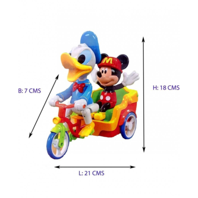 Tricicletă Electrică cu Donald și Mickey