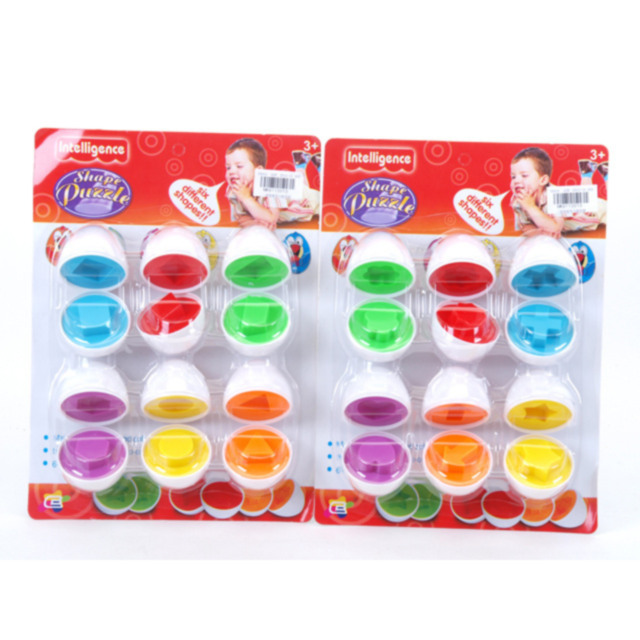 6buc. Ouă Puzzle pentru Potrivirea Formelor