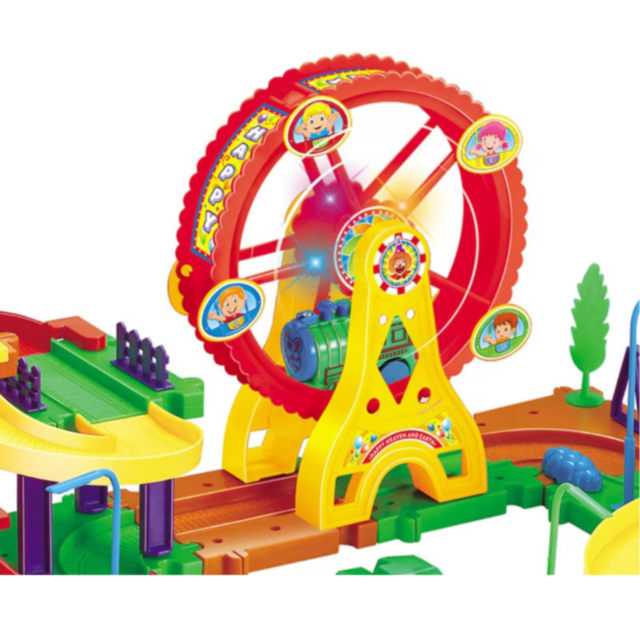 Set trenuleț cu pistă rotativă – Fun Track
