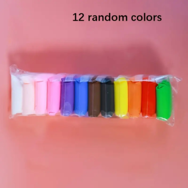 Set Creativ de Plastilină Ușoară – 12 Culori Asortate + Accesorii Modelaj