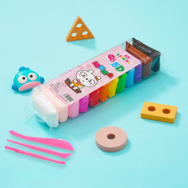 Set Creativ de Plastilină Ușoară – 12 Culori Asortate + Accesorii Modelaj