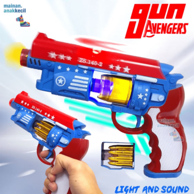 Pistol Jucărie cu Lumină și Sunet
