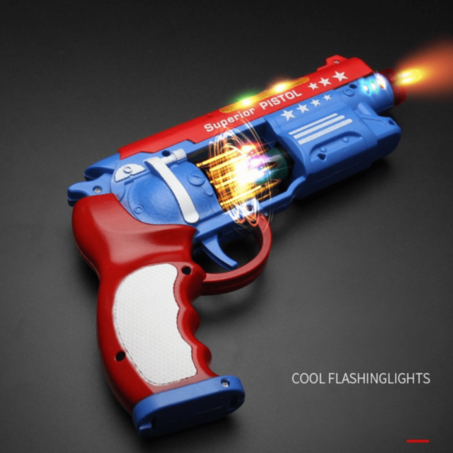 Pistol Jucărie cu Lumină și Sunet