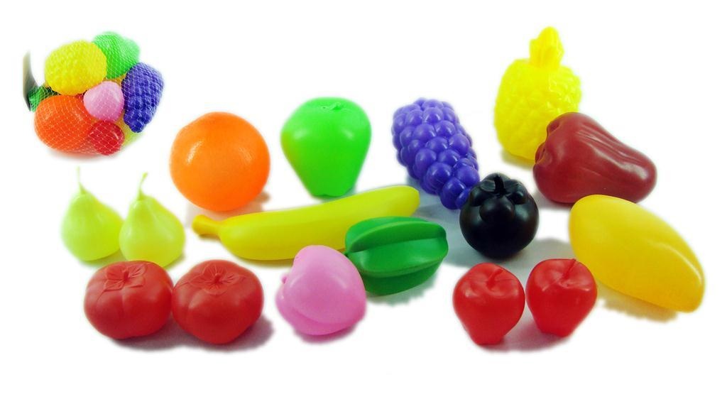 Plasa cu 16 Fructe , set Educativ