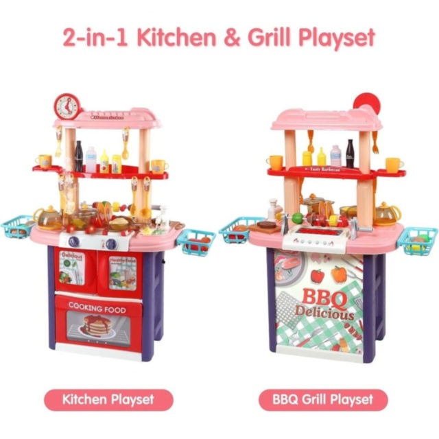 Bucătărie De Jucărie 2 în 1 cu Aburi