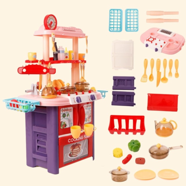 Bucătărie De Jucărie 2 în 1 cu Aburi