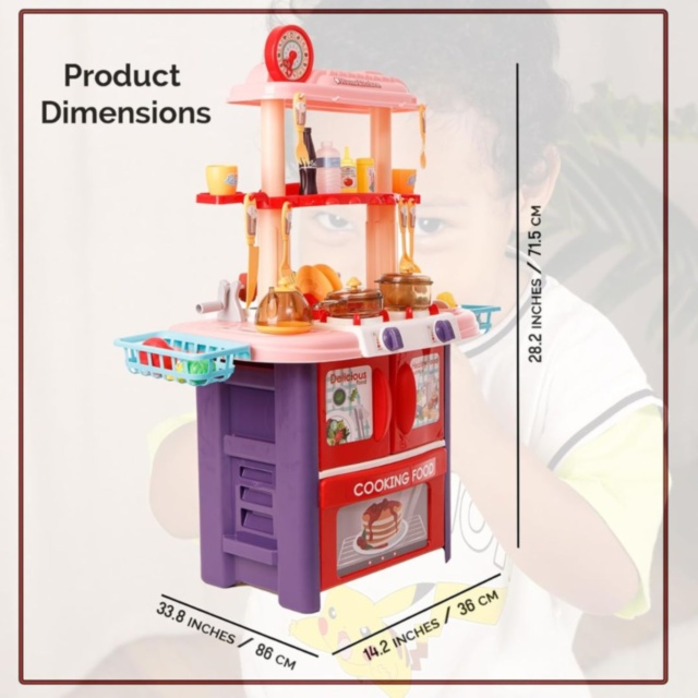 Bucătărie De Jucărie 2 în 1 cu Aburi