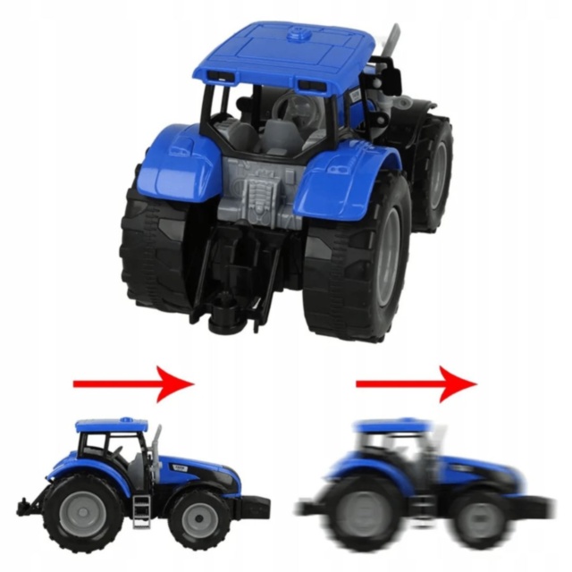 Tractor Fermă cu Remorcă Mare (culoare aleatorie) 