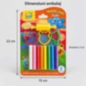 Set plastilină în 8 culori, cu forme și sucitor