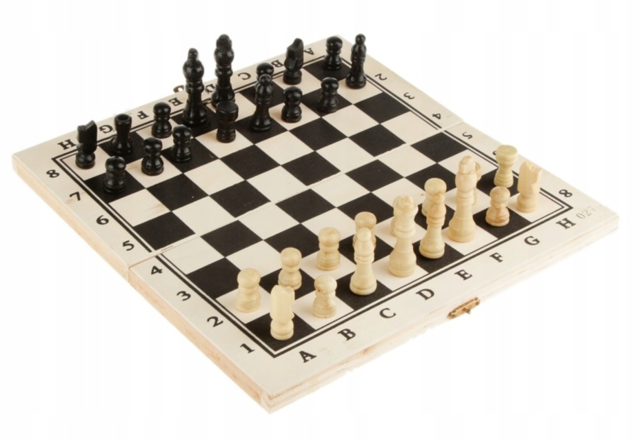 Joc de Șah din Lemn, 38cm